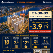 CĂN 1PN TÒA C7 CAPITAL SQUARE ĐÀ NẴNG GIÁ TỐT VIEW NỘI KHU